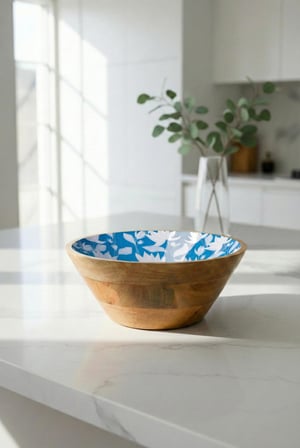 Mango Agacı Sunum Servis Kasesi & Dekoratif Kase 25 Cm Desenli