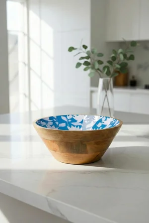 Mango Agacı Sunum Servis Kasesi & Dekoratif Kase 25 Cm Desenli