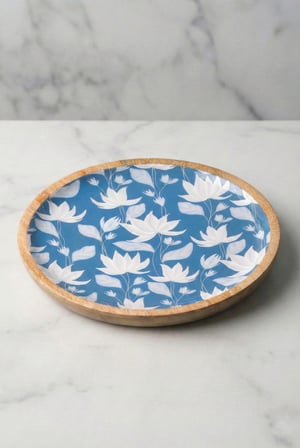Mango Agacı Pasta Tabağı & Sunum Tabağı 20 Cm Desenli