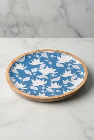 Mango Agacı Pasta Tabağı & Sunum Tabağı 20 Cm Desenli
