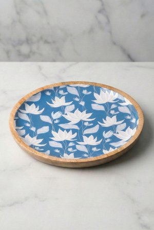Mango Agacı Pasta Tabağı & Sunum Tabağı 20 Cm Desenli