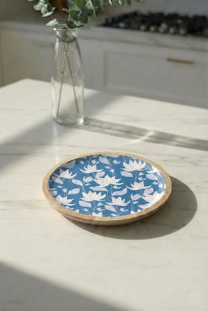 Mango Agacı Pasta Tabağı & Sunum Tabağı 20 Cm Desenli