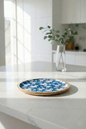 Mango Agacı Servis Tabağı & Sunum Tabağı 25 Cm Desenli