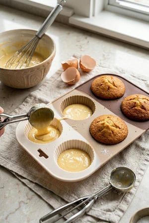 Kahve Rengi 6’lı Silikon Kek Ve Çikolata Kalıbı & Muffin Kabı Pişirme Gereci 16x25 cm