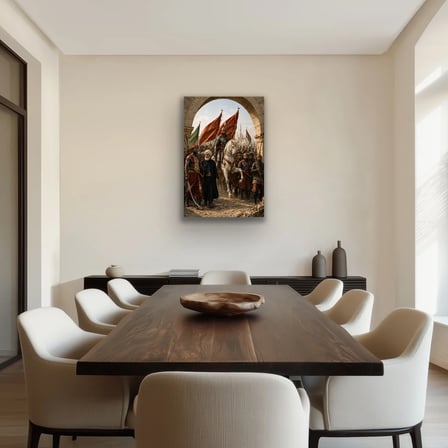 Fatih Sultan Mehmet İstanbul'un Fethi Kanvas Tablo 20x30 CM