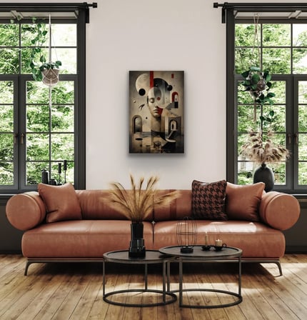 Karışık Rüyalar Soyut Kanvas Tablo 60X90 CM