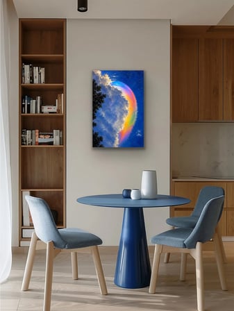 Gökkuşağı Bulutu Kanvas Tablo 20X30 CM