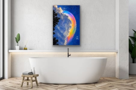Gökkuşağı Bulutu Kanvas Tablo 40X60 CM