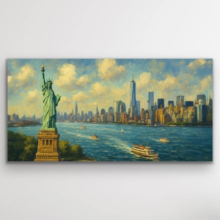 Özgürlük Heykeli Kanvas Tablo 60x120cm