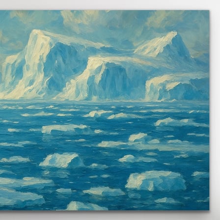 Yalnız Kutup Ayısı Kanvas Tablo 60x120cm