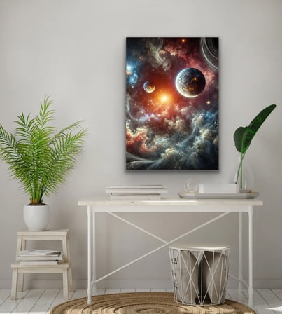 Gezegenler Kanvas Tablo 70x100cm