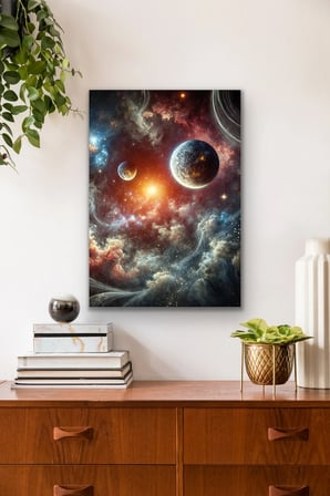 Gezegenler Kanvas Tablo 70x100cm