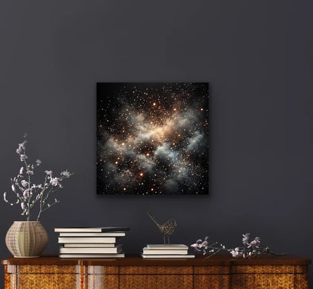 Uzay Boşluğu Kanvas Tablo 60x60cm