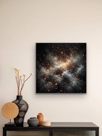 Uzay Boşluğu Kanvas Tablo 60x60cm