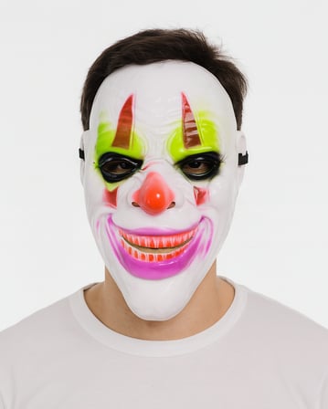 Delirten Gülüş Psikopat Palyaço Temalı Joker Maskesi