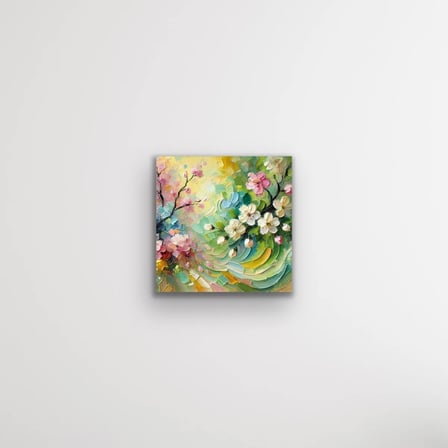 İlkbahar Mevsimi Kanvas Tablo 60x60cm