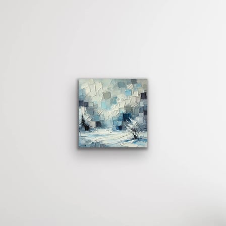 Kış Mevsimi Kanvas Tablo 60x60cm