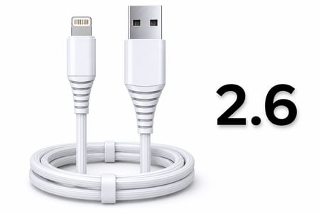 2.6A USB Lightning Sarj + Kablosu