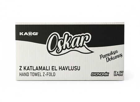 Z Katlı Kağıt Havlu 150'li Ambalaj | 12'li Koli