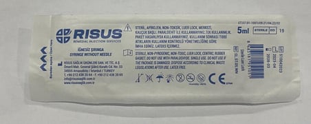 İğnesiz Şırınga Luer Lock - 5 ML