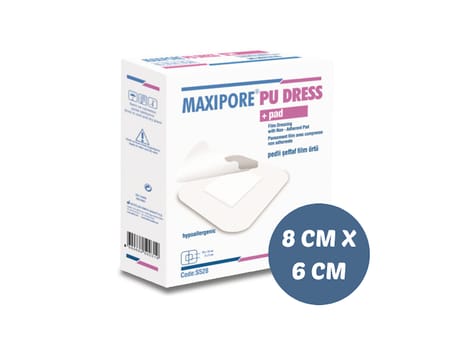 PU DRESS | Şeffaf Film Ped 8 CM X 6CM Steril