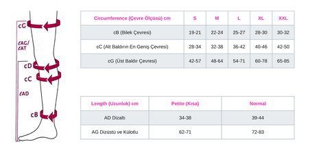 Külotlu Varis Çorabı - CCL2 - Burnu Açık - Bej - XL