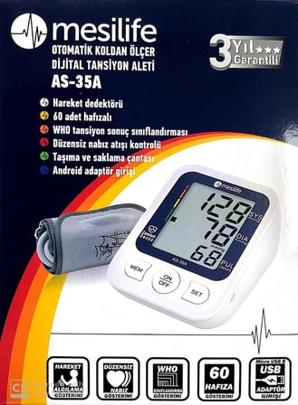 Otomatik Koldan Ölçer Dijital Tansiyon Aleti - AS-35A