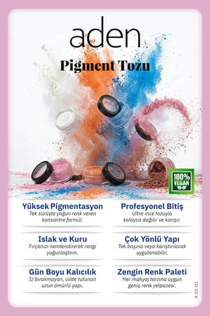 Aden Pigment Powder - Pigment Tozu Pale Rose(Soluk Gül)