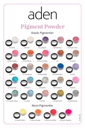 Aden Pigment Powder - Pigment Tozu Pale Rose(Soluk Gül)