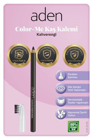 Aden Color-Me Eyebrow Pencil - Color-Me Kaş Kalemi 01 Brown(Kahverengi)