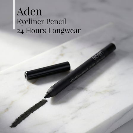 Aden Eyeliner Pencil 24 Hours Longwear - 24 Saat Kalıcı Eyeliner Kalem Black(Siyah)