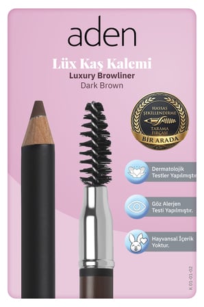 Aden Luxury Browliner - Kaş Kalemi 02 Dark Brown(Koyu Kahverengi)