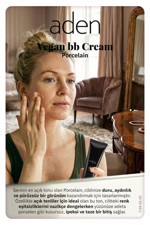 Aden BB Cream Vegan - Vegan BB Krem 01 Porcelain(Porselen)