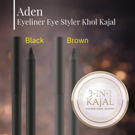 Aden Eyeliner Eye Styler Khol Kajal - Kajal Eyeliner 02 Brown(Kahverengi)