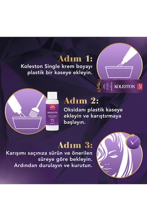 KOLESTON SİNGLE SAÇ BOYASI - 7/3 FINDIK KABUĞU