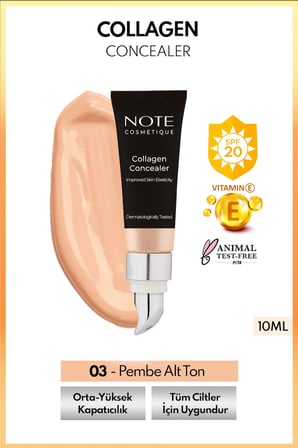 Note Collagen SPF 20 Göz Altı Kapatıcısı - 01 Açık
