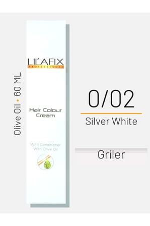 Lilafix Krem Profesyonel Tüp Saç Boyası 60ml - 0.02 Silver White