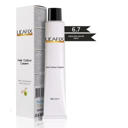Lilafix Krem Profesyonel Tüp Saç Boyası 60ml - 6.7 Çikolata Kahve