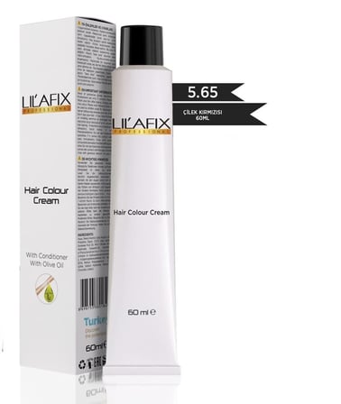 Lilafix Krem Profesyonel Tüp Saç Boyası 60ml - 5.65 Çilek Kırmızısı