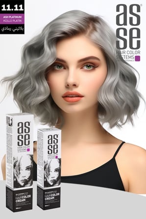 Asse Krem Tüp Boya 60 ml Profesyonel Saç Boyası - 11.11