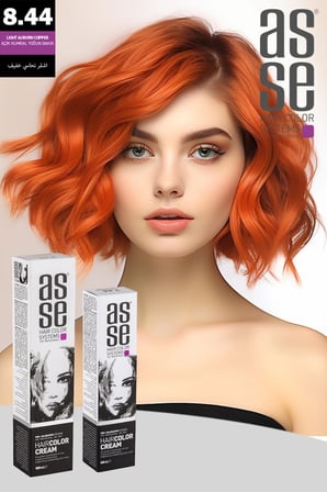 Asse Krem Tüp Boya 60 ml Profesyonel Saç Boyası - 8.44