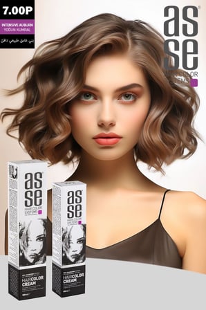 Asse Krem Tüp Boya 60 ml Profesyonel Saç Boyası - 7.00P