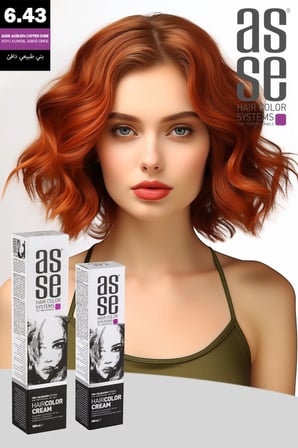 Asse Krem Tüp Boya 60 ml Profesyonel Saç Boyası - 6.43