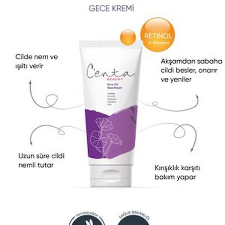 Beauty Yüz Bakim Kremi & Kuru Ciltler İçin Kırışıklık Karşıtı Ve Işıltı Veren Gece Bakim Kremi 50ML ***