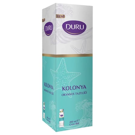 Kolonya Cam Şişe 200 ml - Okyanus Tazeliği