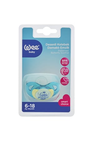 Wee Baby Bebek Emziği  Tasarım Modeli - Silikon Akide Damaklı Emzik No: 2