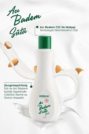 Acı Badem Sütlü Yüz Temizleme - 215 ml