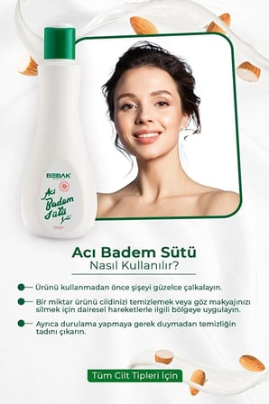 Acı Badem Sütlü Yüz Temizleme - 215 ml
