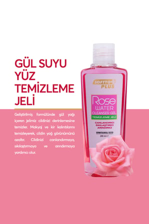 GÜL SUYU YÜZ TEMİZLEME JELİ 200 ML