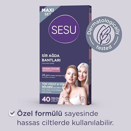 Soft Ağda Bandı Pratik Tüy Alma - HASSAS CİLTLER 40'Lİ